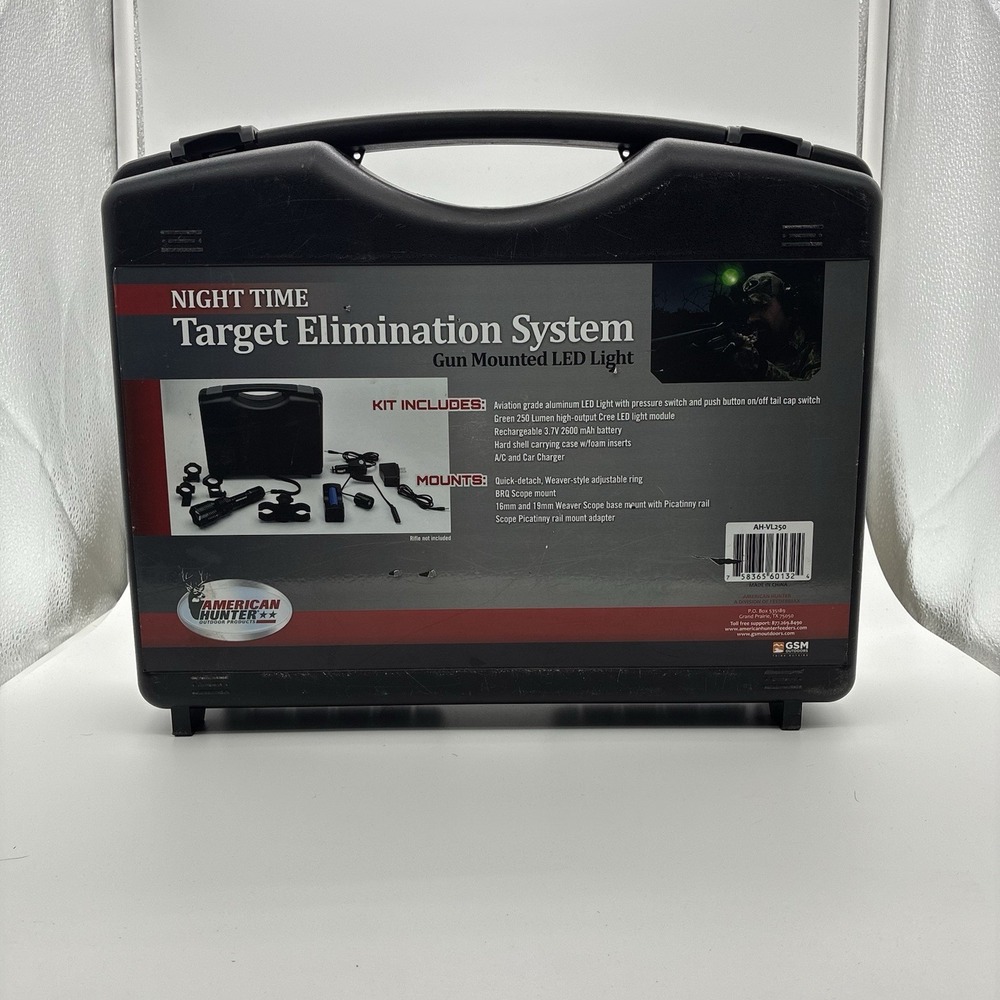 Nighttime Target Elimination System Gun Mounted Led Light Optics & Lasers